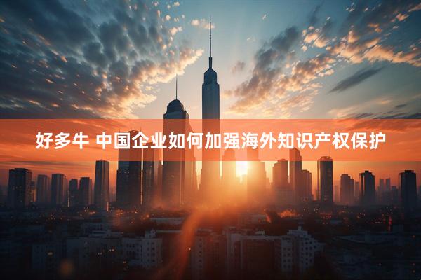 好多牛 中国企业如何加强海外知识产权保护