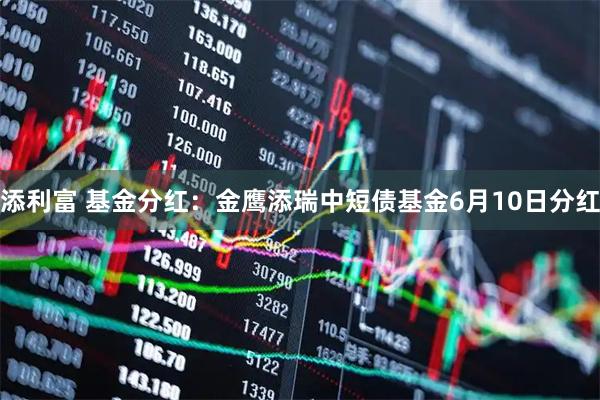 添利富 基金分红:金鹰添瑞中短债基金6月10日分红